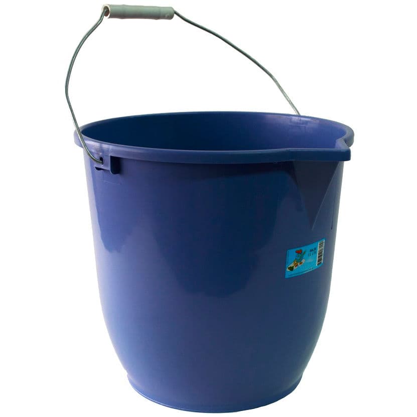 BALDE PLAST 13 LTS MANIJ METAL